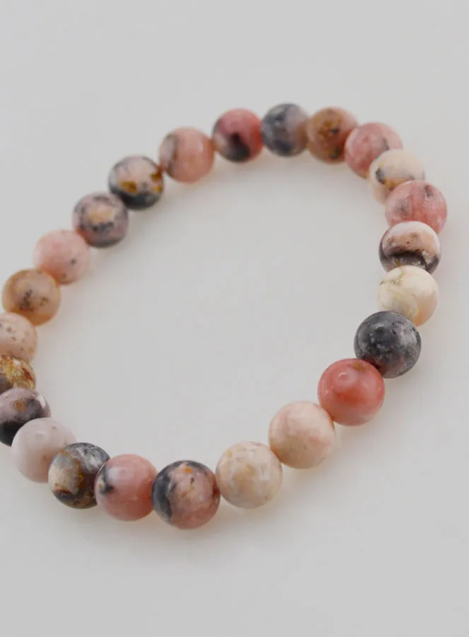 Edelstein Armband aus Rosa Opal 8mm (pic 4)