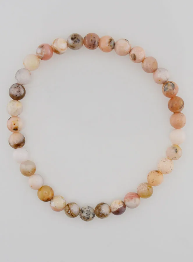 Edelstein Armband aus Rosa Opal 6mm (pic 1)