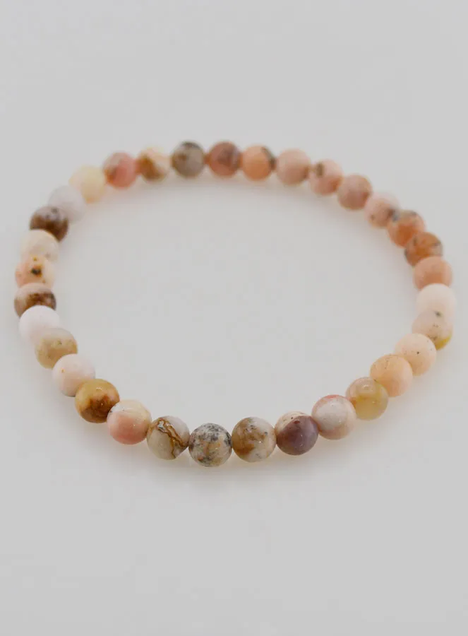 Edelstein Armband aus Rosa Opal 6mm (pic 2)