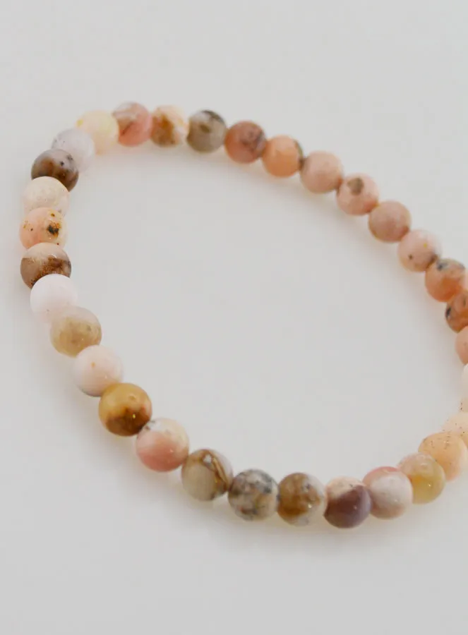 Edelstein Armband aus Rosa Opal 6mm (pic 3)