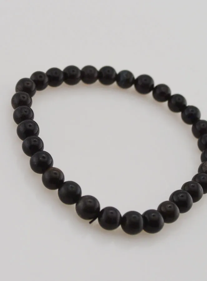 Edelstein Armband aus Schwarzem Opal 6mm (pic 3)