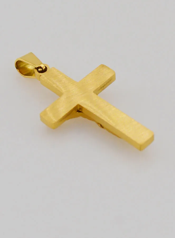Anhänger Kreuz aus Gold Messing 28mm (pic 4)
