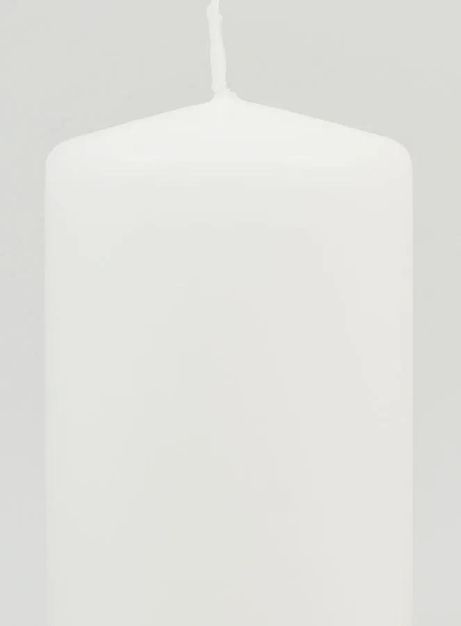 Tisch Dekokerze 10 x 6 cm – Weiß (pic 3)