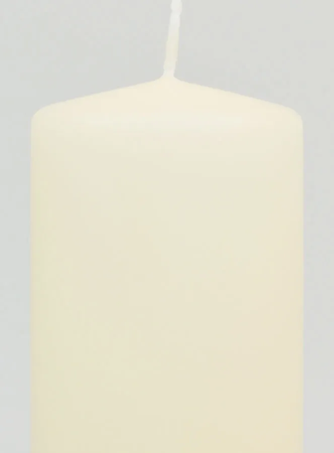Tisch Deko Kerze 10 x 6 cm – Elfenbein (pic 3)