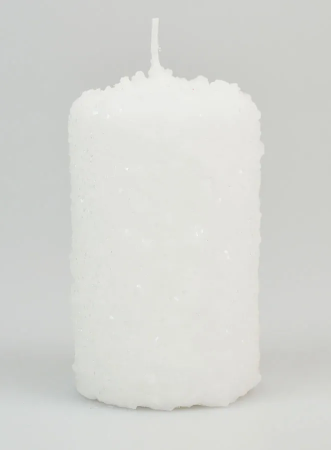 Deko Kerze Winter – Schnee Effekt (pic 1)