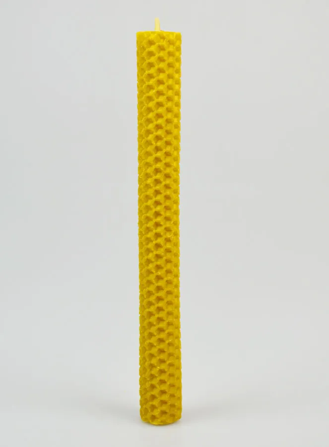 Kerze aus Bienenwachs 100 % Natürlich – 20cm (pic 1)