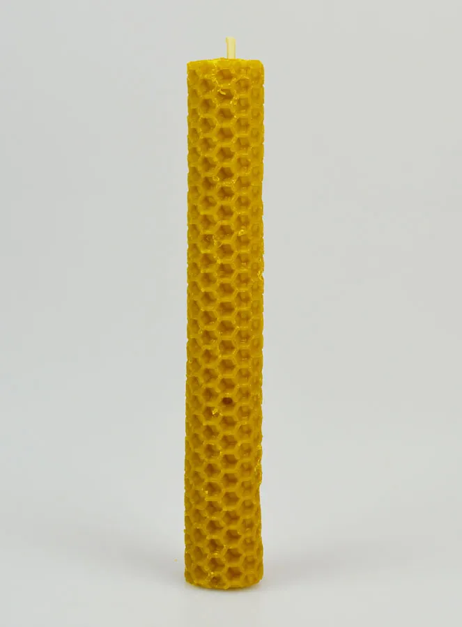 Kerze aus Bienenwachs 100 % Natürlich – 15cm (pic 1)