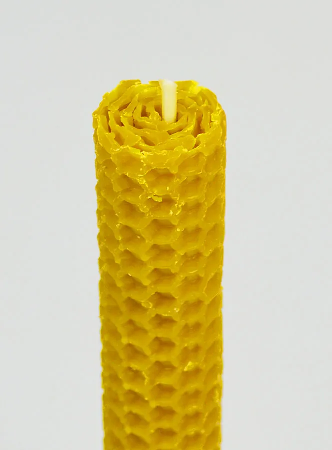 Kerze aus Bienenwachs 100 % Natürlich – 15cm (pic 4)