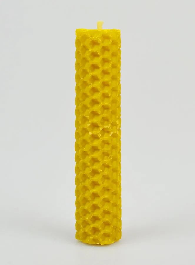 Kerze Bienenwachs 100 % Natürlich – 10cm (pic 1)