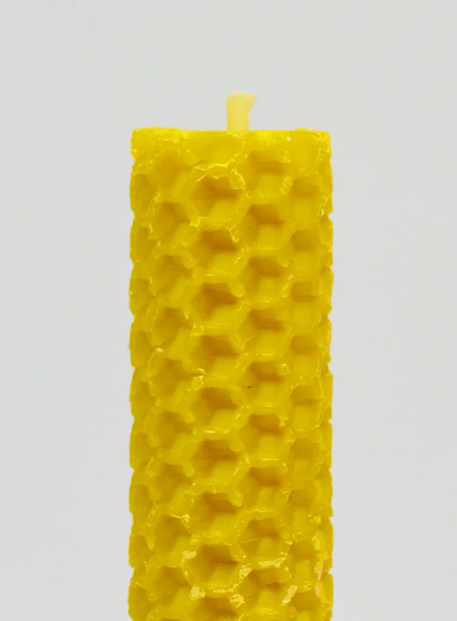 Kerze Bienenwachs 100 % Natürlich – 10cm (pic 3)