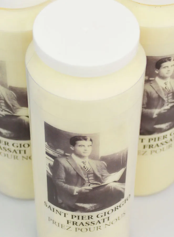 Set 3 Novenenkerzen zum Heiligen Pier Giorgio Frassati (pic 4)