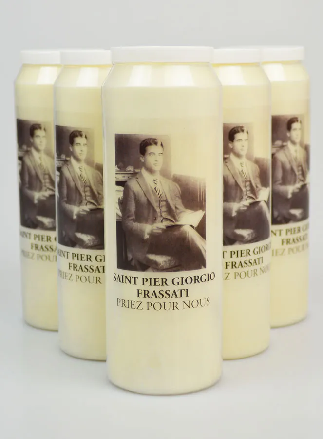Set 6 Novenenkerzen zum Heiligen Pier Giorgio Frassati (pic 1)