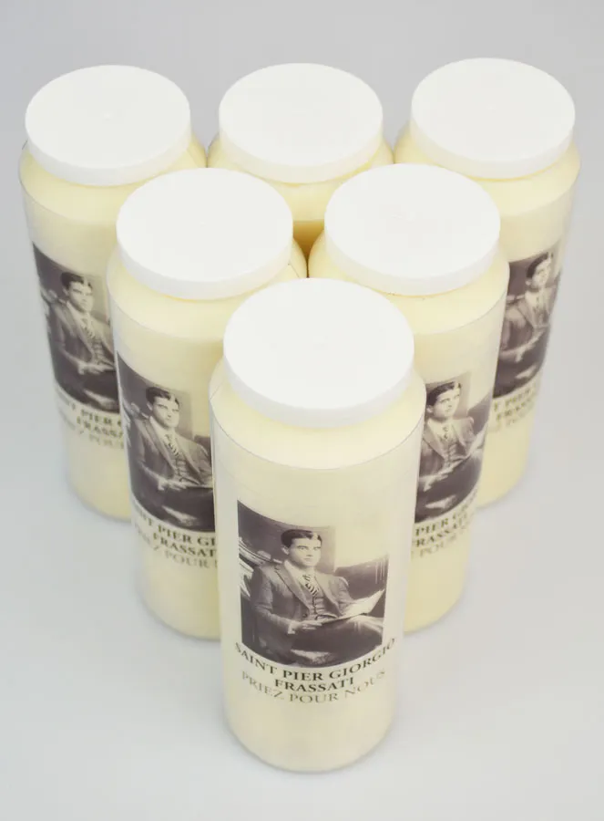 Set 6 Novenenkerzen zum Heiligen Pier Giorgio Frassati (pic 2)