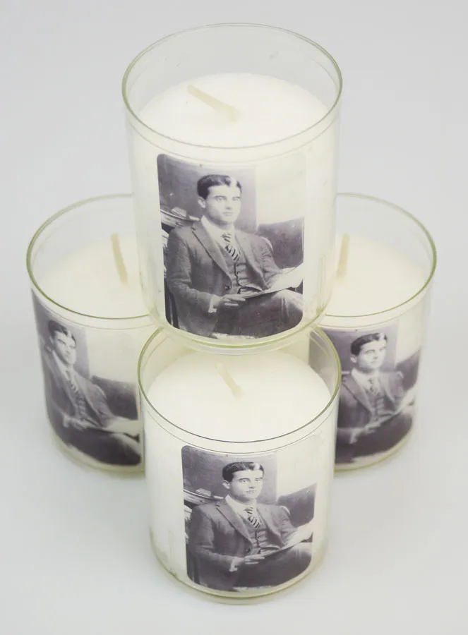 Set 4 Votivkerzen Heiliger Pier Giorgio Frassati (pic 2)