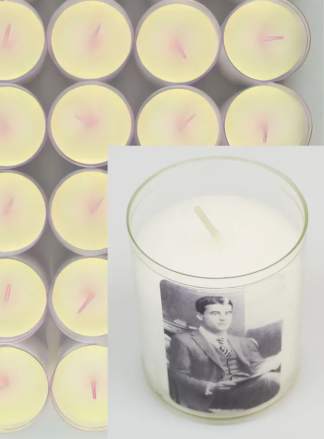 Set 48 Votivkerzen zum Heiligen Pier Giorgio Frassati (pic 4)