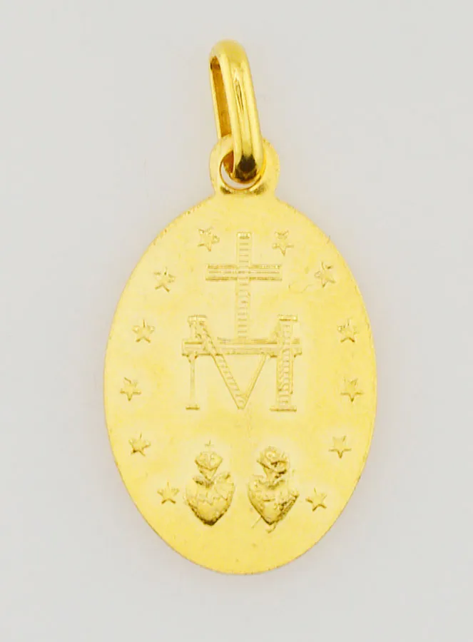 Goldfarbene Wunderbare Medaille mit Gewelltem Rand – 20 mm (pic 4)