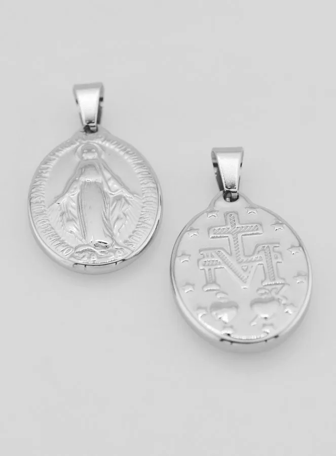 Wunderbare Medaille aus Edelstahl 22mm - Gebet auf Französisch (pic 2)