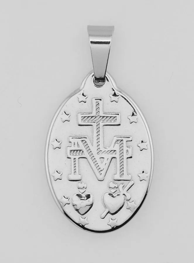 Wunderbare Medaille aus Edelstahl 22mm - Gebet auf Französisch (pic 4)