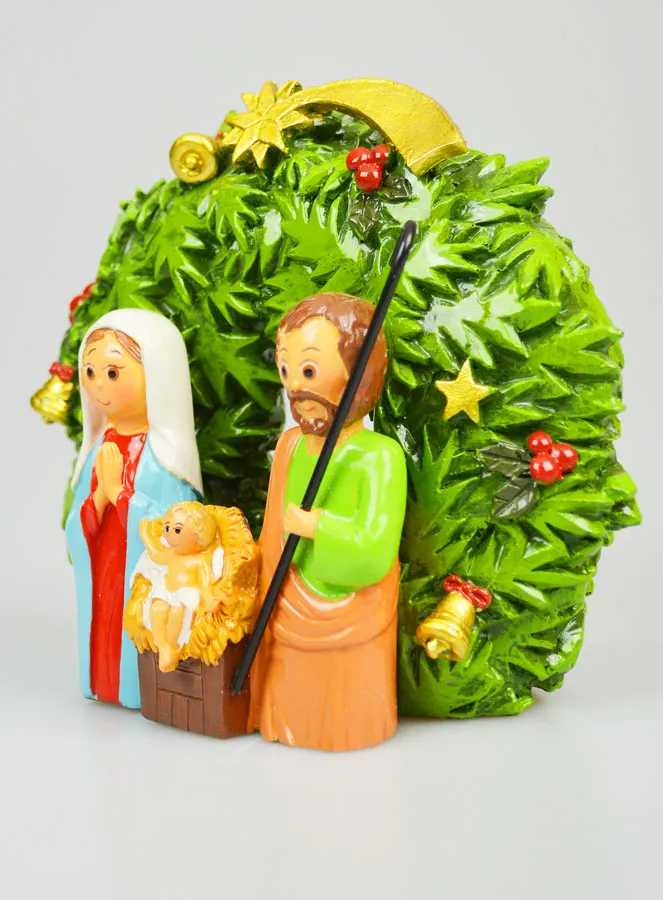 Weihnachtskranz Krippe zum Aufstellen – 15cm (pic 2)