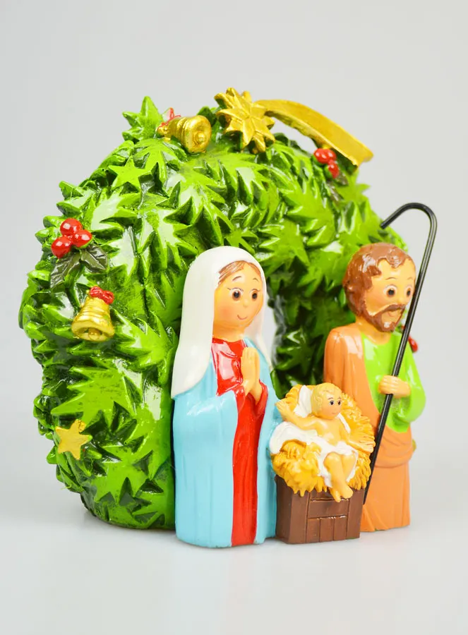 Weihnachtskranz Krippe zum Aufstellen – 15cm (pic 3)