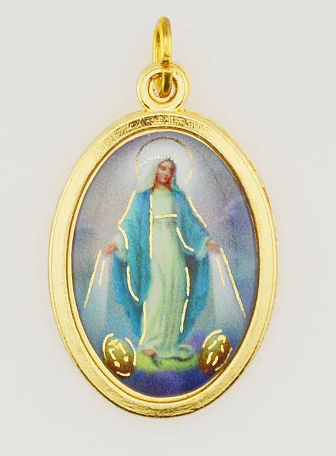 Farbige Medaille der Wunderbaren Muttergottes 22mm (pic 1)
