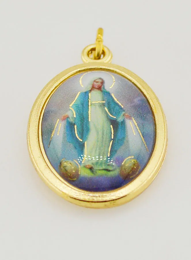 Farbige Medaille der Wunderbaren Muttergottes 22mm (pic 2)