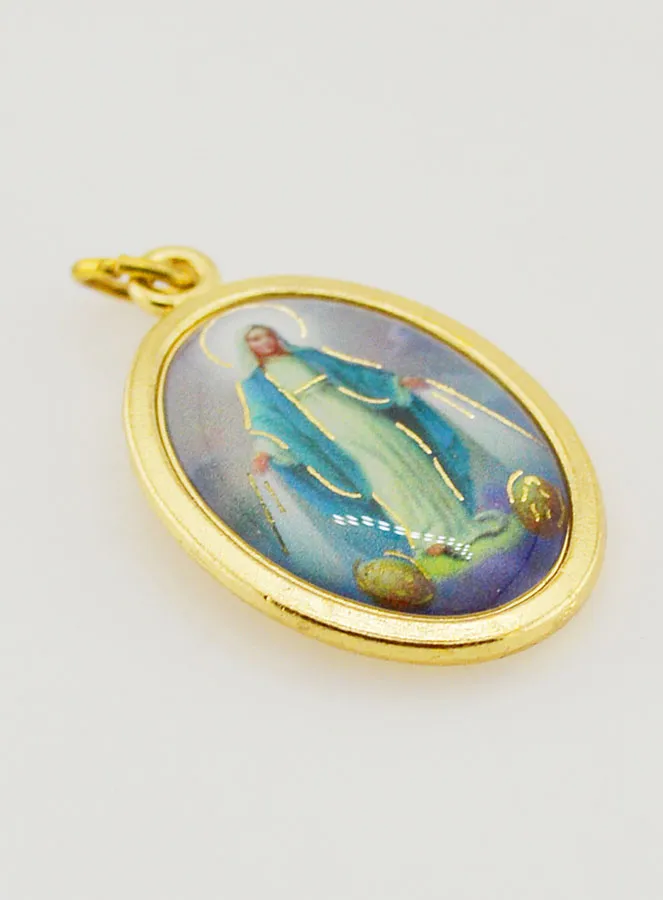 Farbige Medaille der Wunderbaren Muttergottes 22mm (pic 3)