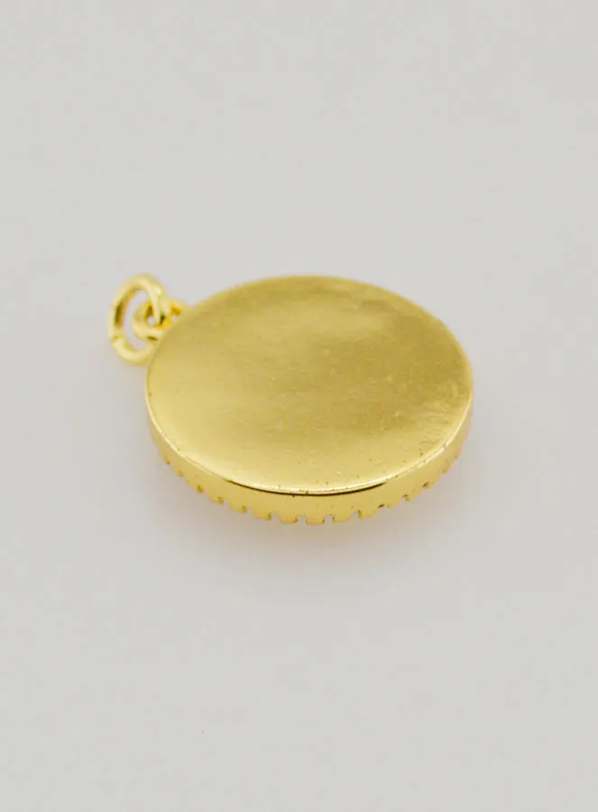 Medaille Wunderbare Madonna aus Perlmutt – 15mm (pic 4)