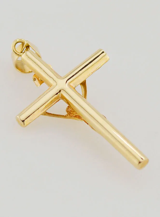 Anhänger Kreuz Jesu aus 9 Karat Gold – 25mm (pic 4)
