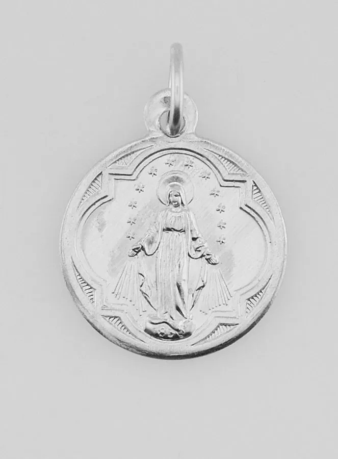 Medaille Wundertätige Madonna aus Aluminium – 15mm (pic 1)