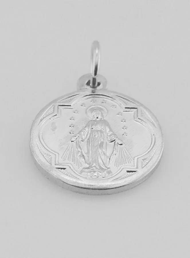 Medaille Wundertätige Madonna aus Aluminium – 15mm (pic 2)
