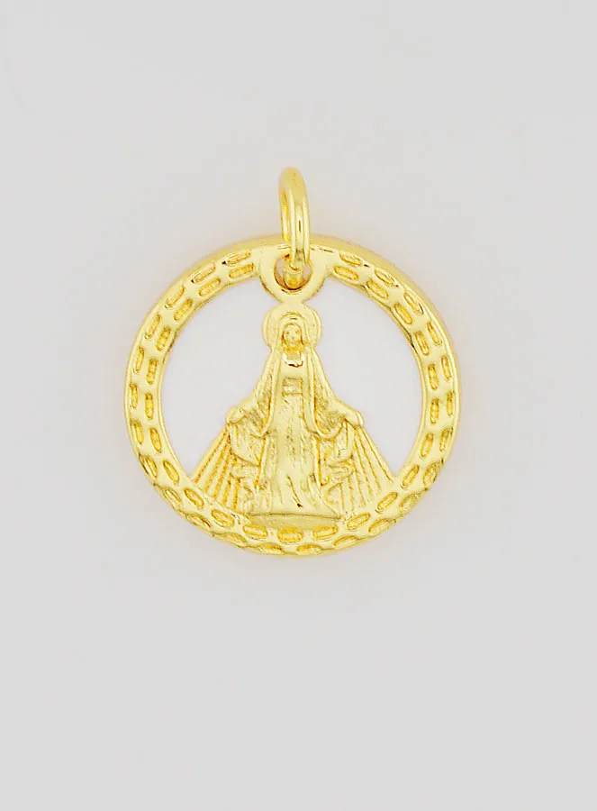 Anhänger Wunderbare Jungfrau Maria aus Perlmutt – 15 mm (pic 1)