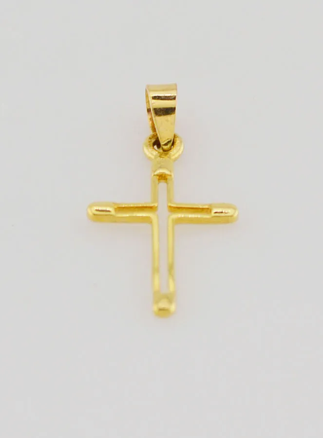 Anhänger Kreuz Kontur 15 mm – 9K Gold (pic 2)