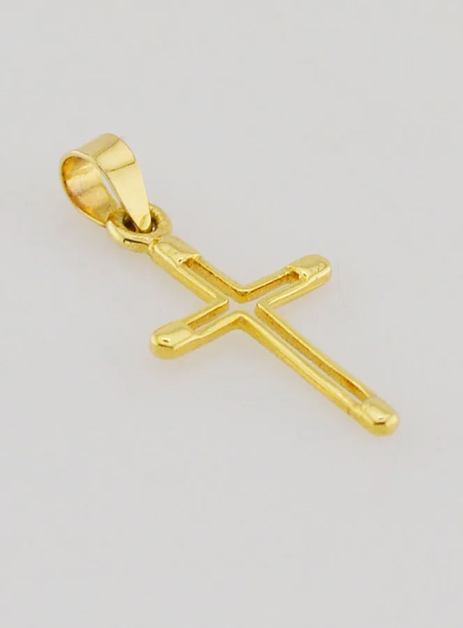 Anhänger Kreuz Kontur 15 mm – 9K Gold (pic 4)