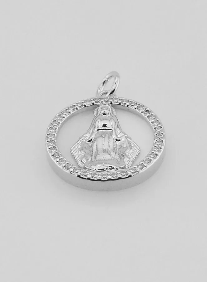 Medaille der Wunderbaren Madonna aus Perlmutt – 15 mm (pic 2)