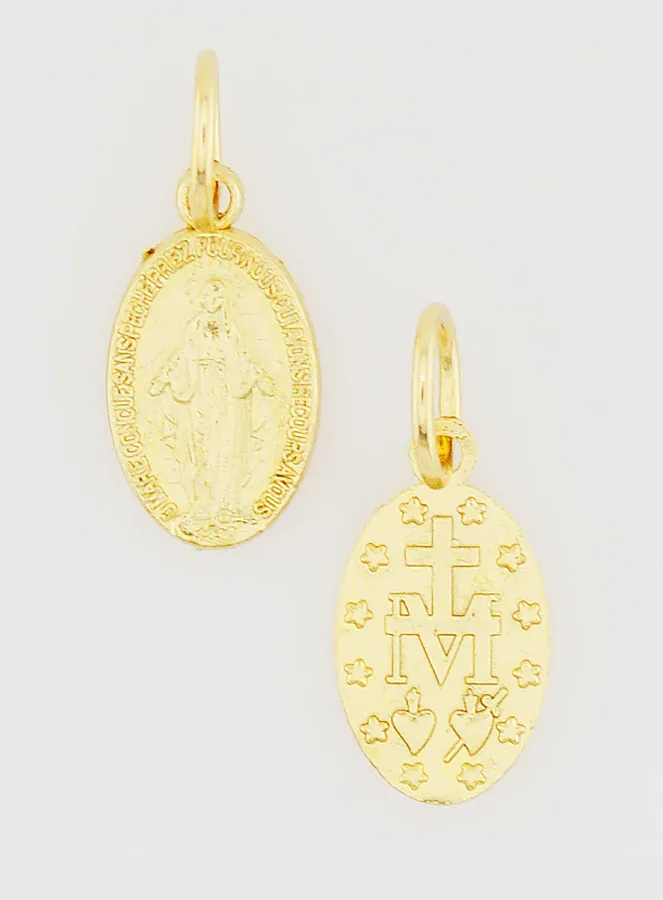 Goldfarbene Wundertätige Medaille Rue du Bac Paris – 12mm (pic 1)