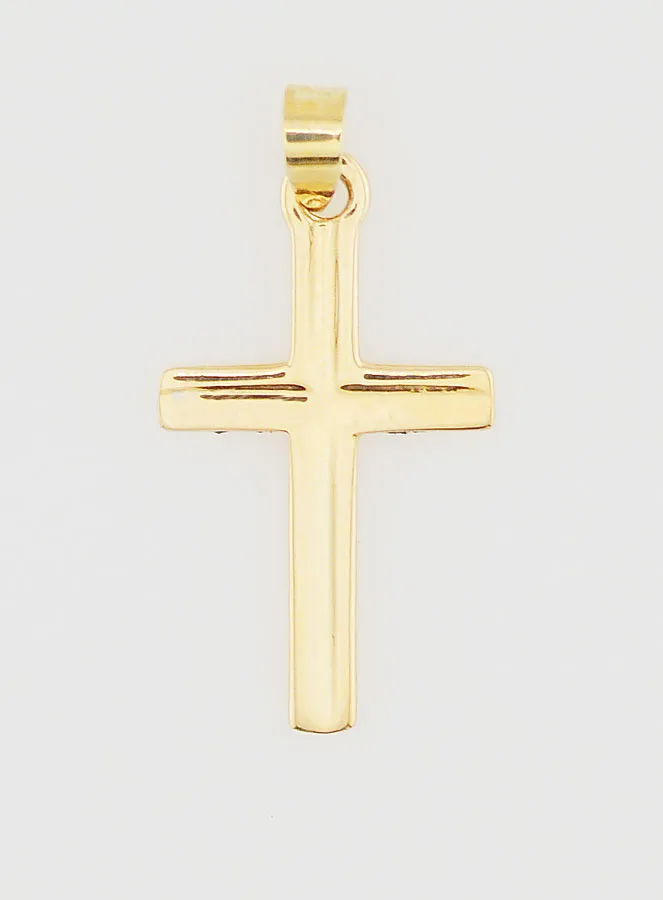 Anhänger Kreuz 23mm – 9K Gold (pic 1)