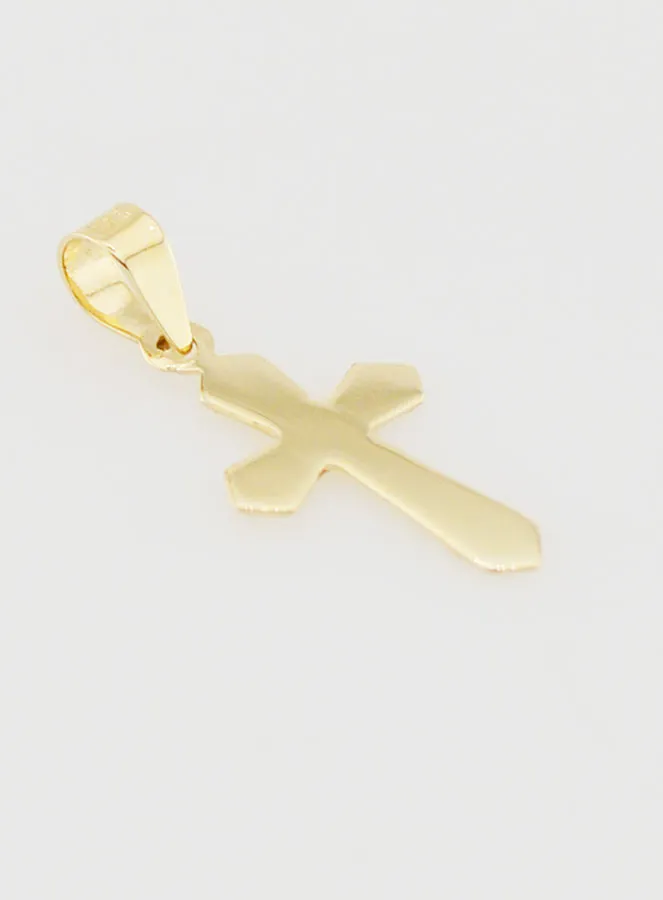 Anhänger Verziertes Kreuz 15mm – 9K Gold (pic 4)