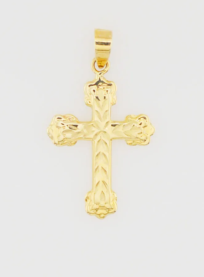 Anhänger Barock Kreuz 20mm – 9K Gold (pic 1)