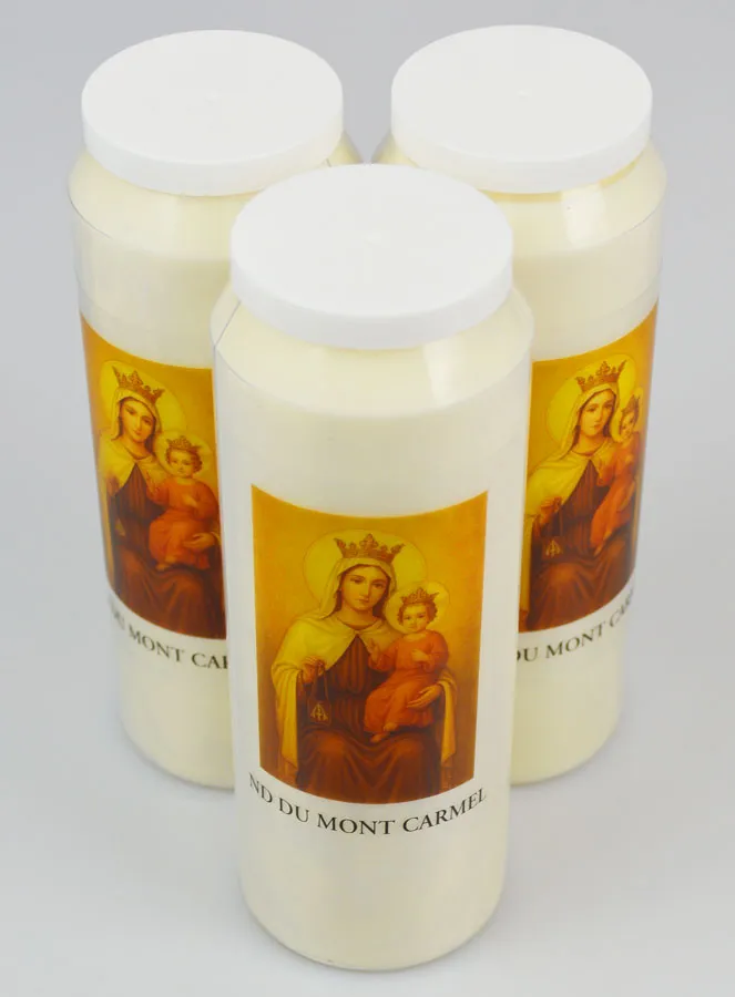 Set 3 Novenenkerzen Madonna vom Berge Karmel (pic 2)