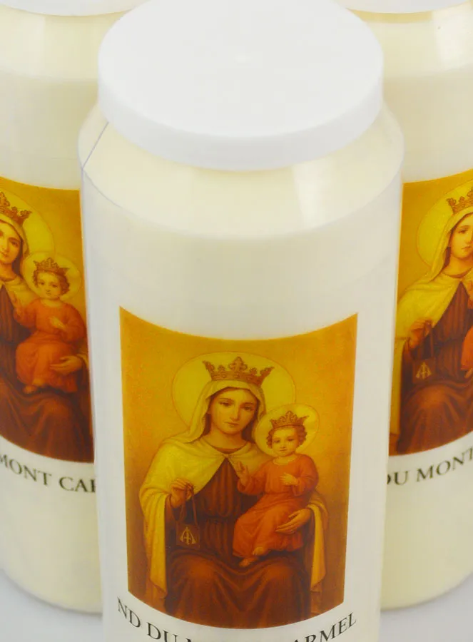 Set 3 Novenenkerzen Madonna vom Berge Karmel (pic 4)