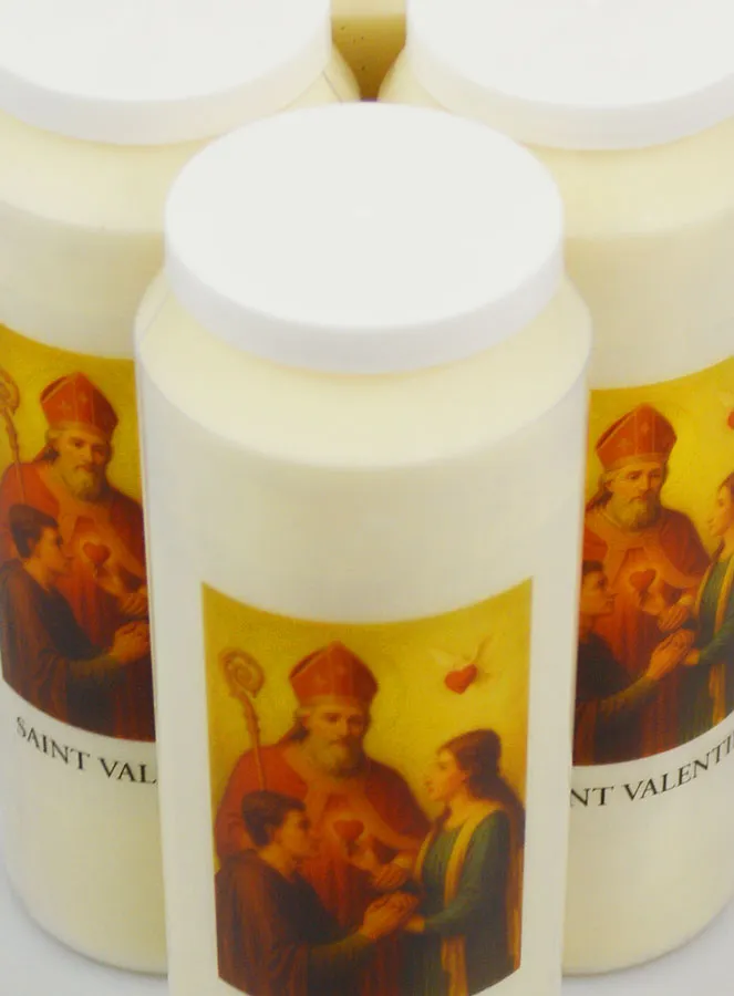 Set 6 Novenen-Kerzen Heiliger Valentin (pic 4)