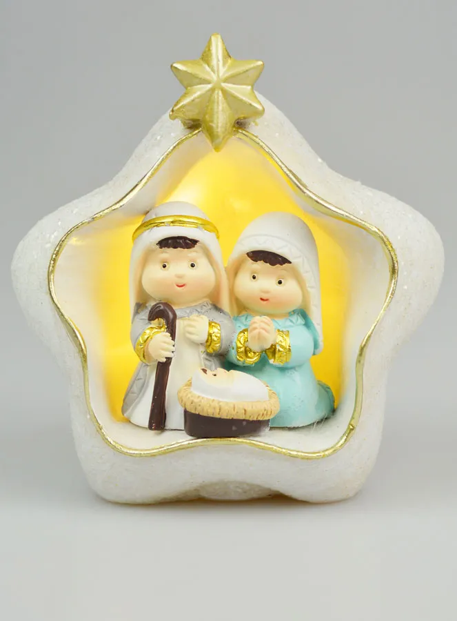 Beleuchtet Weihnachtskrippe für Kinder – 9 cm (pic 1)