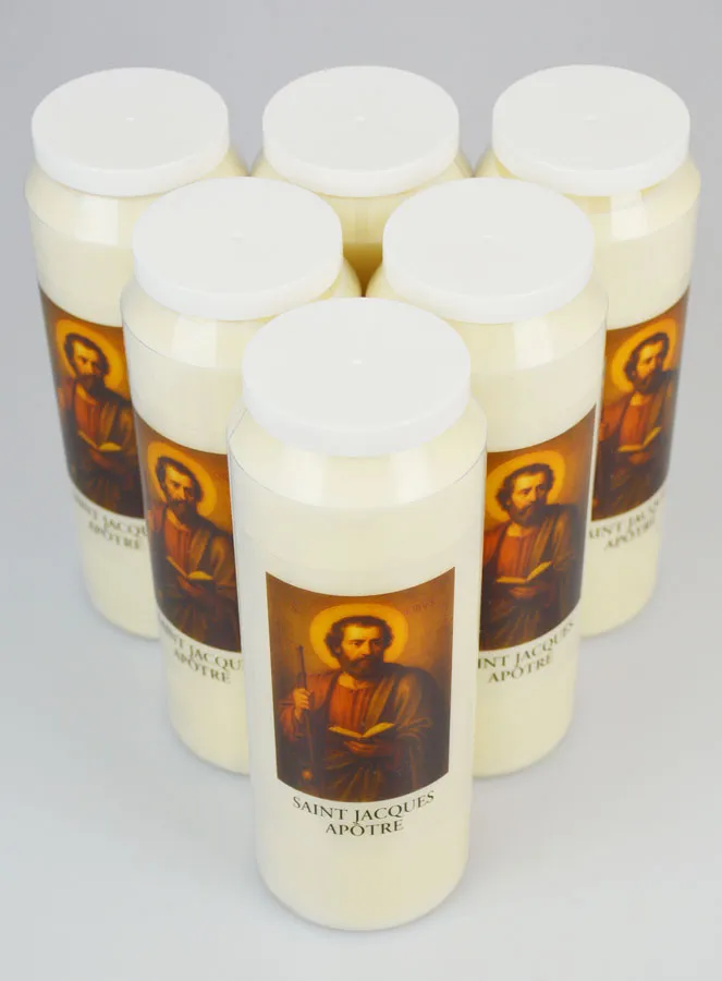 Set 6 Novenenkerzen zum Heiligen Apostel Jakob (pic 2)