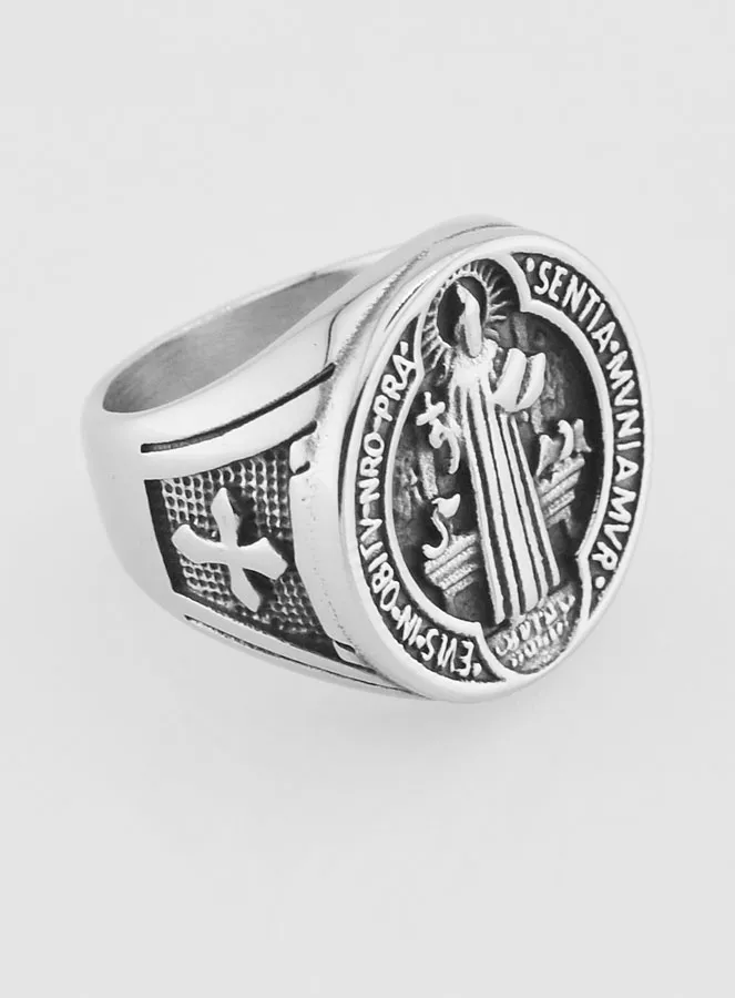 Siegelring des Heiligen Benedikt - Größe 57 (pic 3)