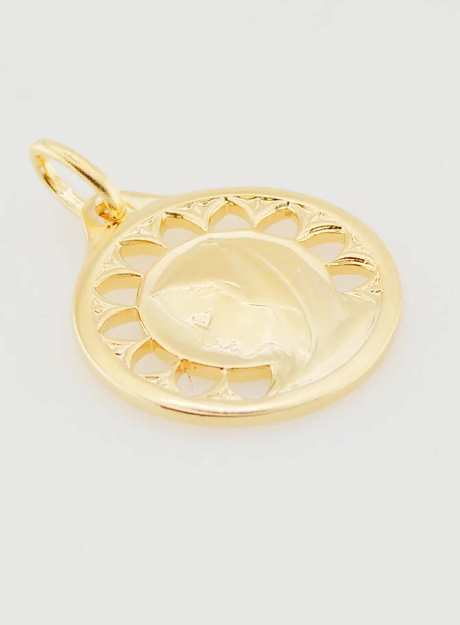 Durchbrochener Vergoldeter Anhänger Maria – 20mm (pic 3)