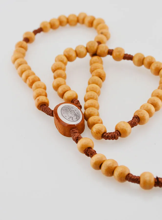 Rosenkranz Wundertätige Madonna mit Holzperlen (pic 4)