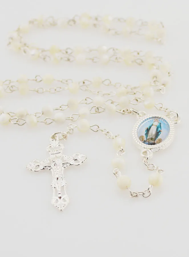 Rosenkranz Wunderbare Madonna aus Echtem Perlmutt (pic 2)