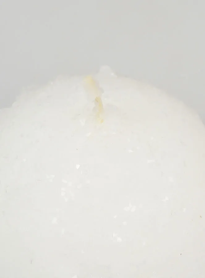 Deko Kerze Winter Kugel – 8cm (pic 4)