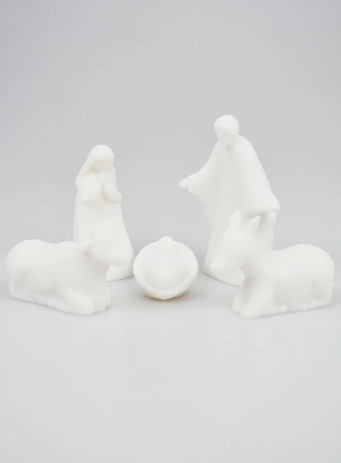 Weihnachtskrippe aus Alabaster – 5 Figuren (pic 1)